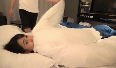 Petite Asian schoolgirl sucking a big cock after school