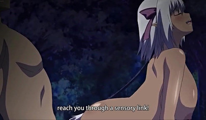 Beautiful redhead anime teen double penetrated in an orgy