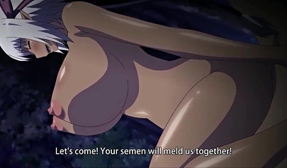 Beautiful redhead anime teen double penetrated in an orgy