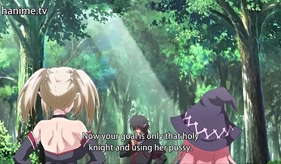 Beautiful redhead anime teen double penetrated in an orgy