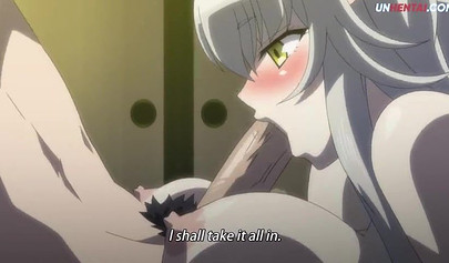 Horny hentai fox girl riding a big human cock gets creampied