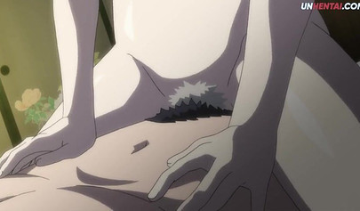 Horny hentai fox girl riding a big human cock gets creampied