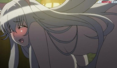 Horny hentai fox girl riding a big human cock gets creampied