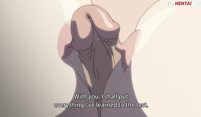 Horny hentai fox girl riding a big human cock gets creampied