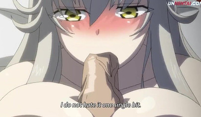 Horny hentai fox girl riding a big human cock gets creampied