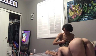 Young catgirl gets her snatch smashed in the doggy