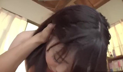 Petite Japanese teen rides a cock until she cums