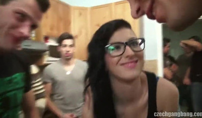 Stunning petite teen gets pounded in doggystyle on the table