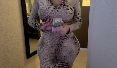 Curvy brunette teen fucking a cheating millionaire husband gets cumshot