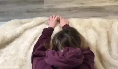 Beautiful amateur teen hardcore cumshot after giving sloppy blowjob