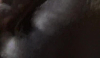 Stunning amateur busty ebony hottie pounded hard in threesome