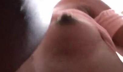 Stunning amateur busty ebony hottie pounded hard in threesome