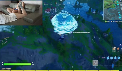 Horny amateur brunette pounded hard after playing video games