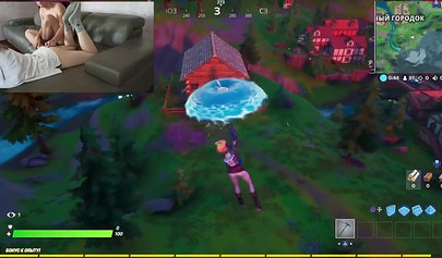 Horny amateur brunette pounded hard after playing video games