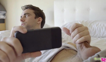 Horny brunette teen Cadey Mercury seducing and milking step brother's cock