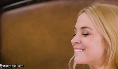 Stunning teen Lexi Lore banged her stepmom after getting caught masturbating