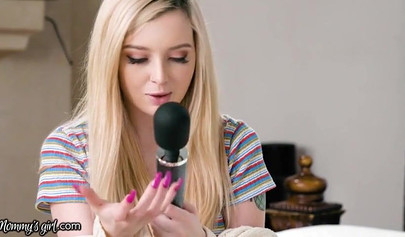 Stunning teen Lexi Lore banged her stepmom after getting caught masturbating