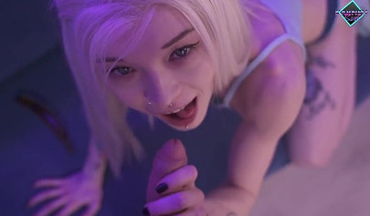 Sexy blonde teen let her stepbrother ass fuck her