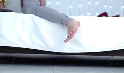 Playful amateur brunette squirting after drilling in a gangbang