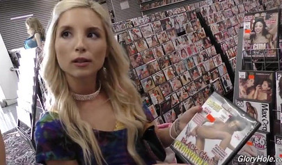 Skinny blonde Piper Perrie milking gloryhole bbc with a slutty friend