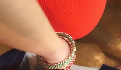 Slutty brunette seduced and milked stepdad's big cock