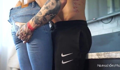 Gorgeous blonde teen with big tits got a deep creampie