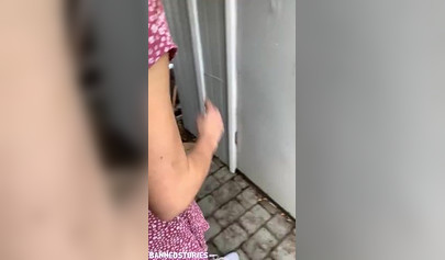 Petite Ellie Eilish riding big cock in sundress at the library