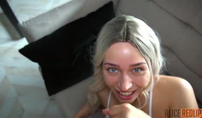 Beautiful amateur blonde got creampied after passionate doggystyle