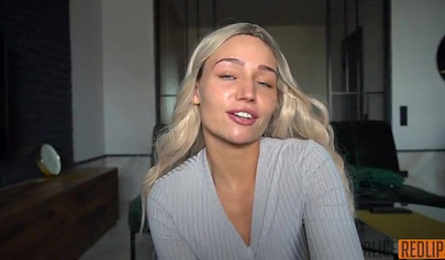 Beautiful amateur blonde got creampied after passionate doggystyle