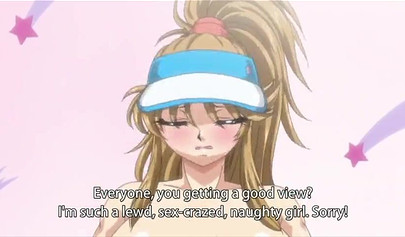 Horny lesbian teen nympho drilled in sexy hentai threesome