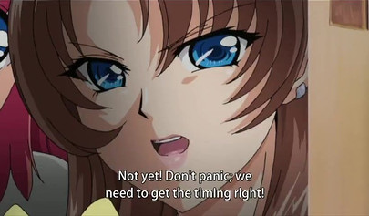 Horny lesbian teen nympho drilled in sexy hentai threesome