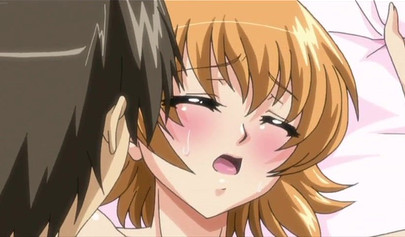 Horny lesbian teen nympho drilled in sexy hentai threesome