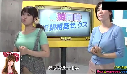 Playful Japanese mom got her pussy drilled in public