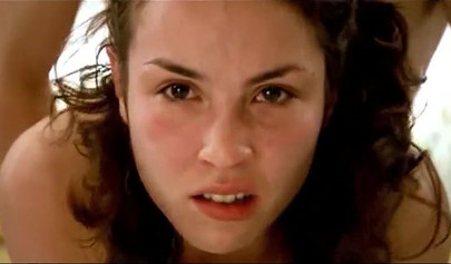 Gorgeous brunette teen drilled hardcore in doggystyle with a big cock