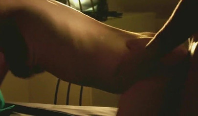 Gorgeous brunette teen drilled hardcore in doggystyle with a big cock