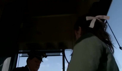 Teasing a hot babe Foxy Di on a public bus