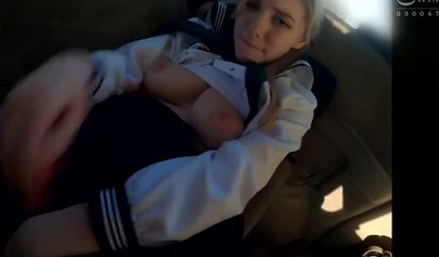 A morning fuck for the slutty Japanese school girl