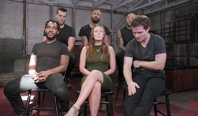 Therapy gangbang for the lustful little whore Febby Twigs