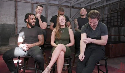 Therapy gangbang for the lustful little whore Febby Twigs