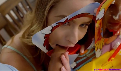 Alex D has a creamy surprise for stepsister Lilly Ford