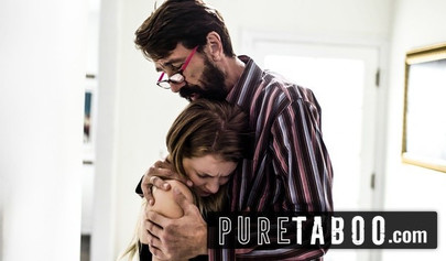 Shy blonde teen Riley Star let her stepdad hardcore pound her