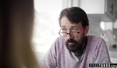 Shy blonde teen Riley Star let her stepdad hardcore pound her