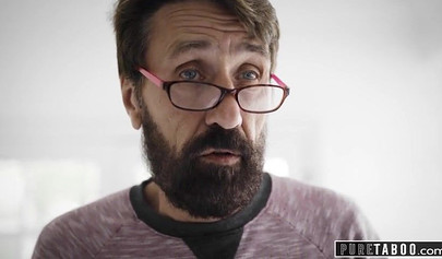 Shy blonde teen Riley Star let her stepdad hardcore pound her