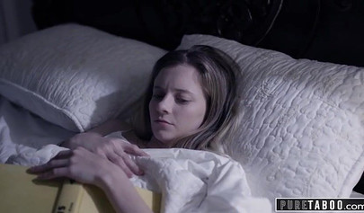 Shy blonde teen Riley Star let her stepdad hardcore pound her