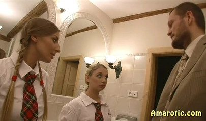 Slutty anal loving blonde Morgan Moon pounded in a threesome