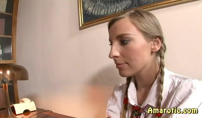 Slutty anal loving blonde Morgan Moon pounded in a threesome