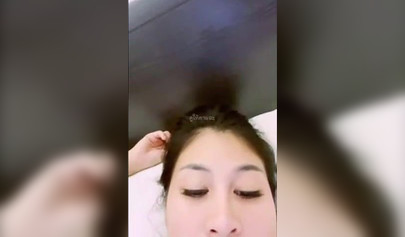 Horny amateur Asian teen creampied after sloppy blowjob