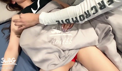 Petite Asian teen got a deep creampie after hardcore fucking