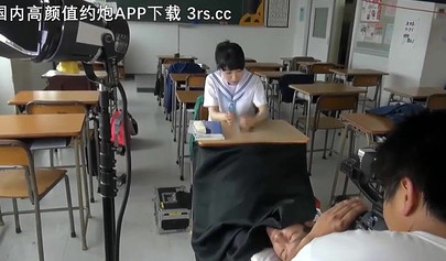 Beautiful Asian brunette got a deep creampie from an old cock