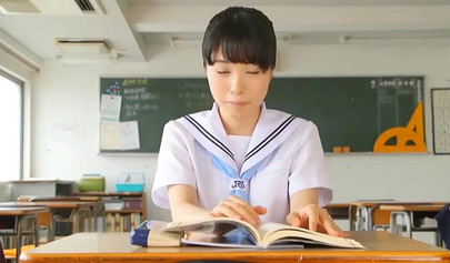 Beautiful Asian brunette got a deep creampie from an old cock